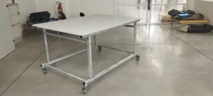 Pracovní stůl 170x120x90 deska šedé lamino